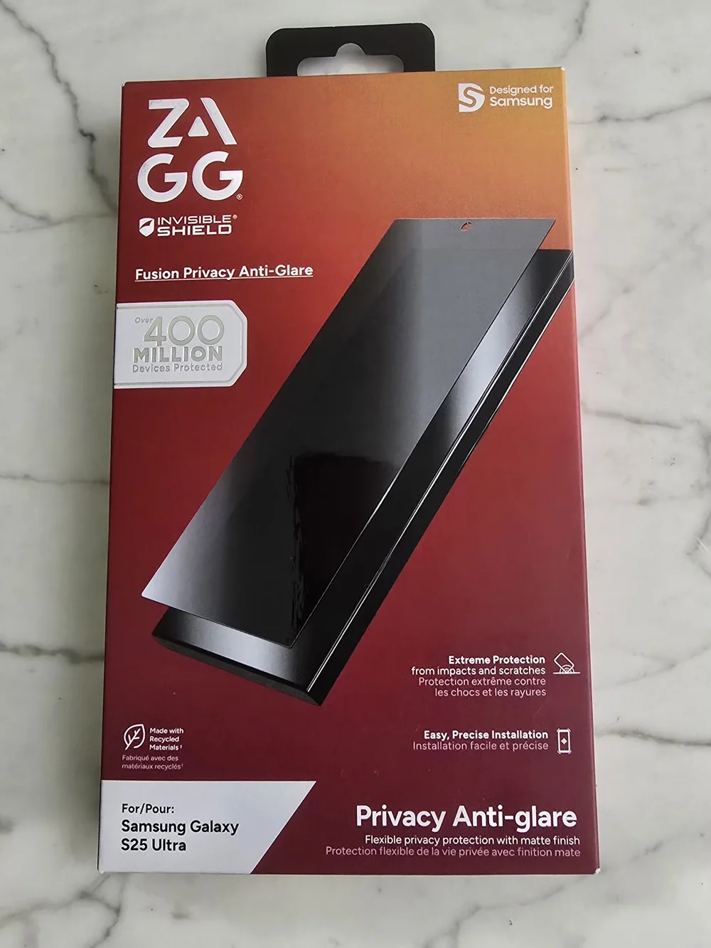 NEW ZAGG InvisibleShield Privacy Anti-Glare Screen Protector - Samsung S25 Ultra